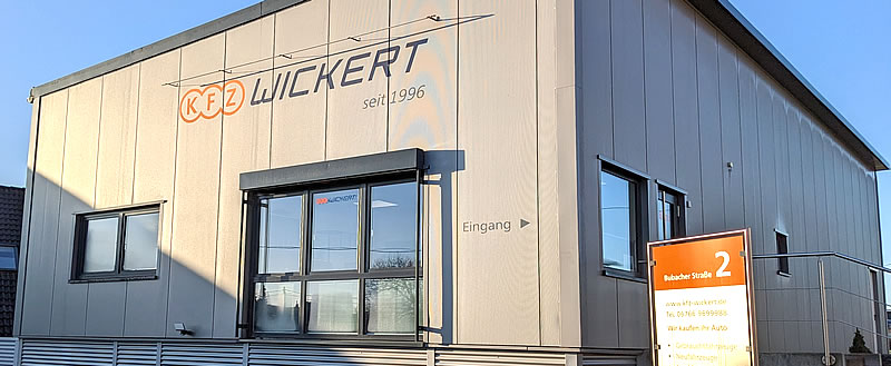 KFZ Wickert Autohandel Gebäude